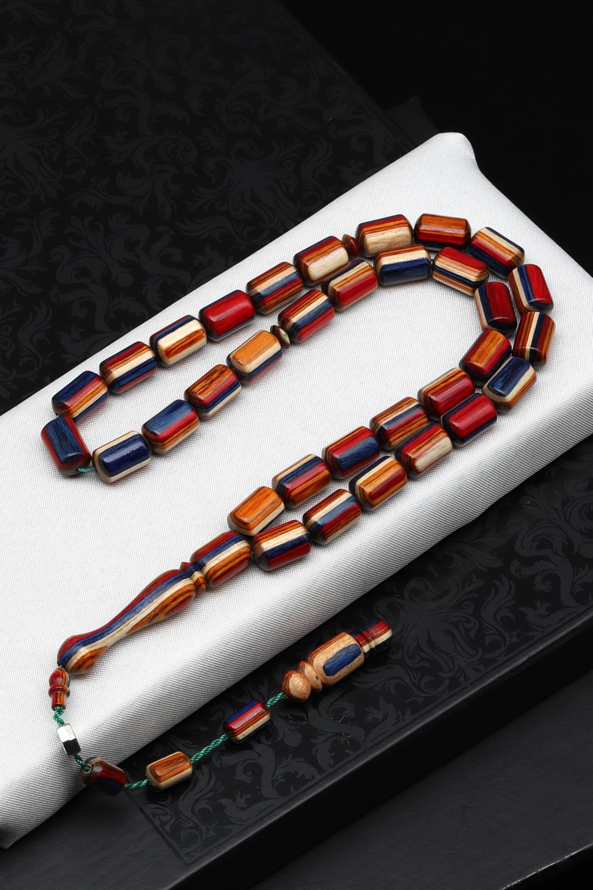 Usta İşçilikli Kafur Ağacı Tesbih 7 x 12 mm Kapsül Kesim