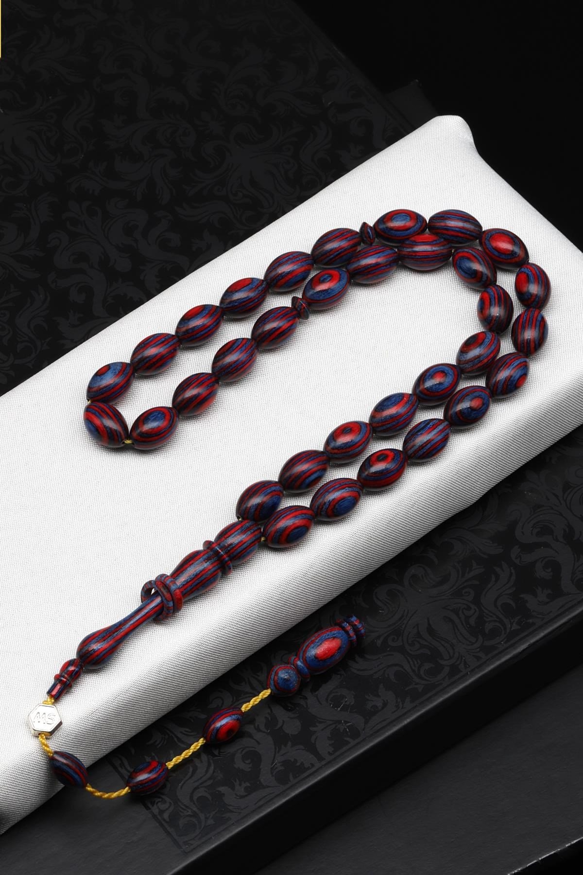 Usta İşçilikli Kafur Ağacı Tesbih 8 x 13 mm Arpa Kesim