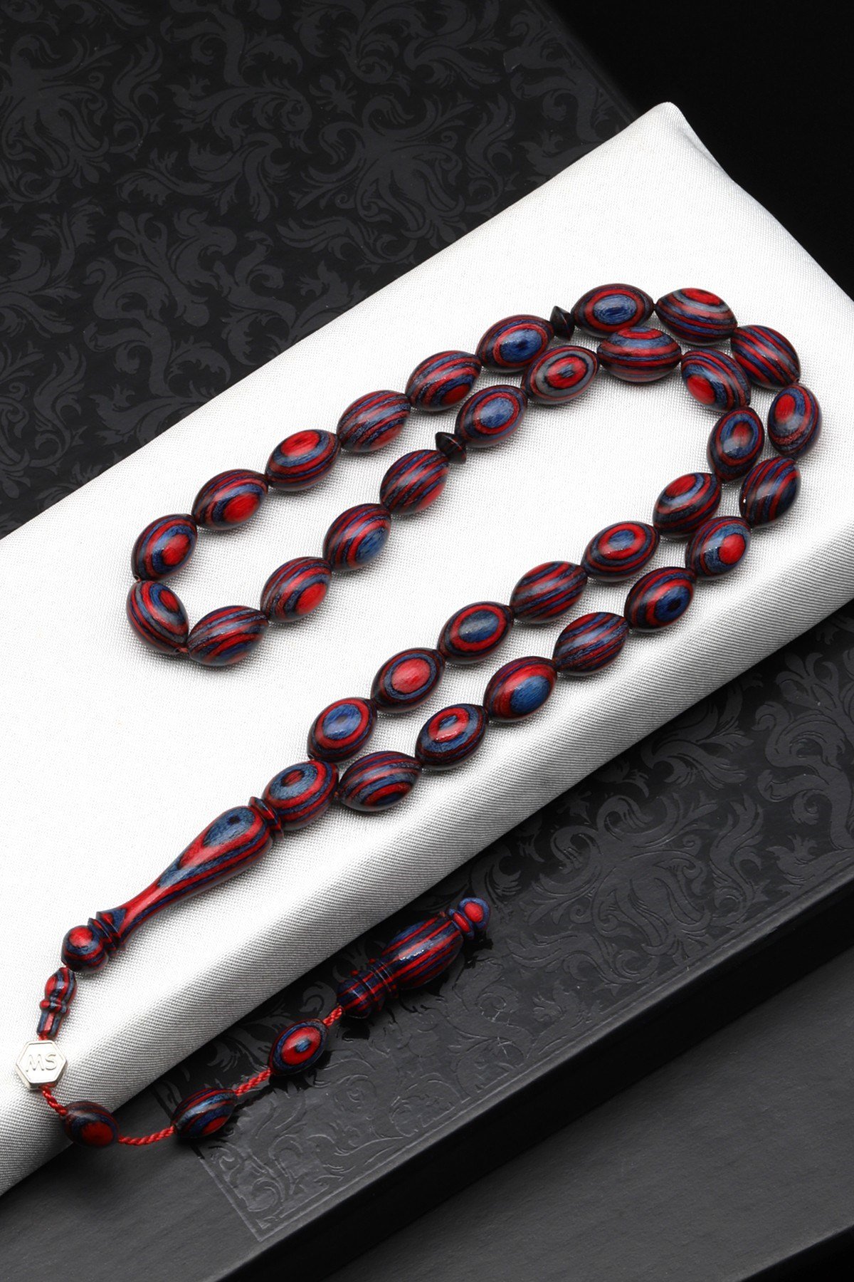 Usta İşçilikli Kafur Ağacı Tesbih 8 x 12 mm Arpa Kesim - T-1761