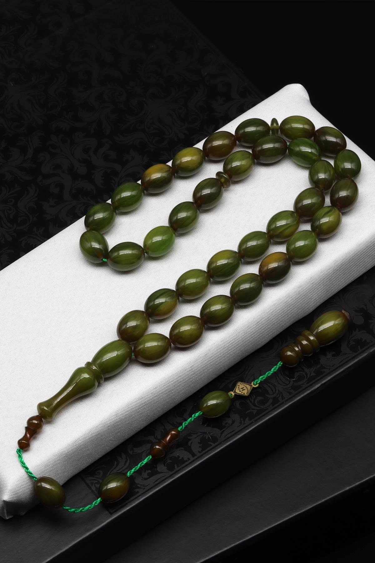 Usta İşçilikli Sıkma Tesbih 9 x 13 mm Beyzi Kesim