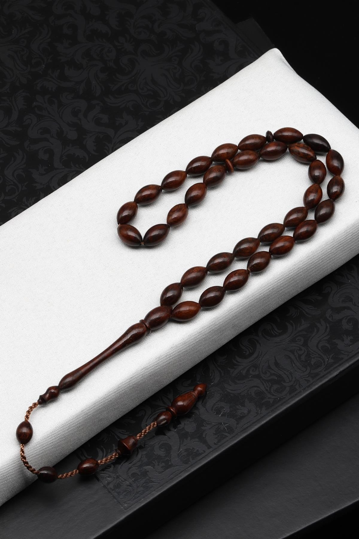 Yılan Ağacı Tesbih 6 x 10 mm Arpa Kesim