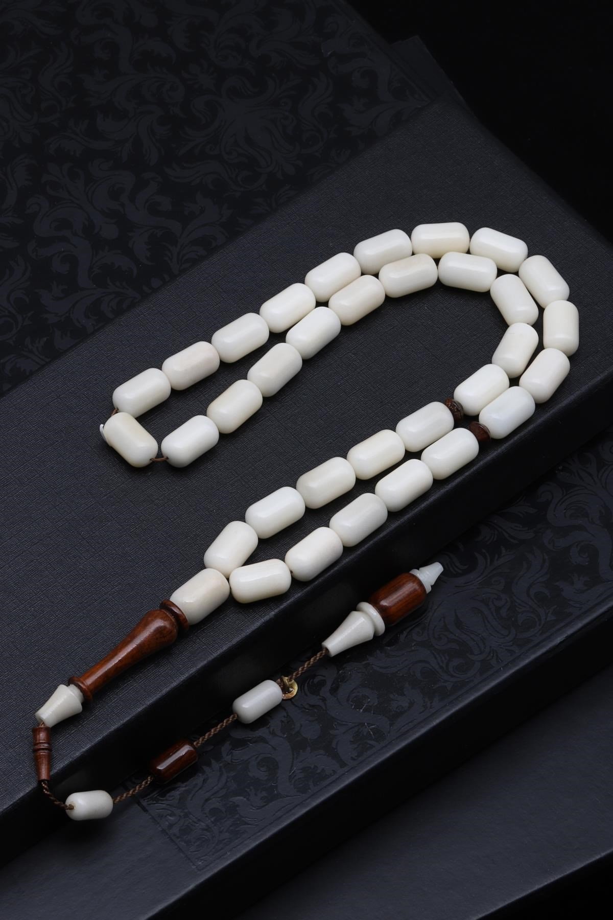 Yılan-Narçıl Ağacı Tesbih 6 x 11 mm Kapsül Kesim