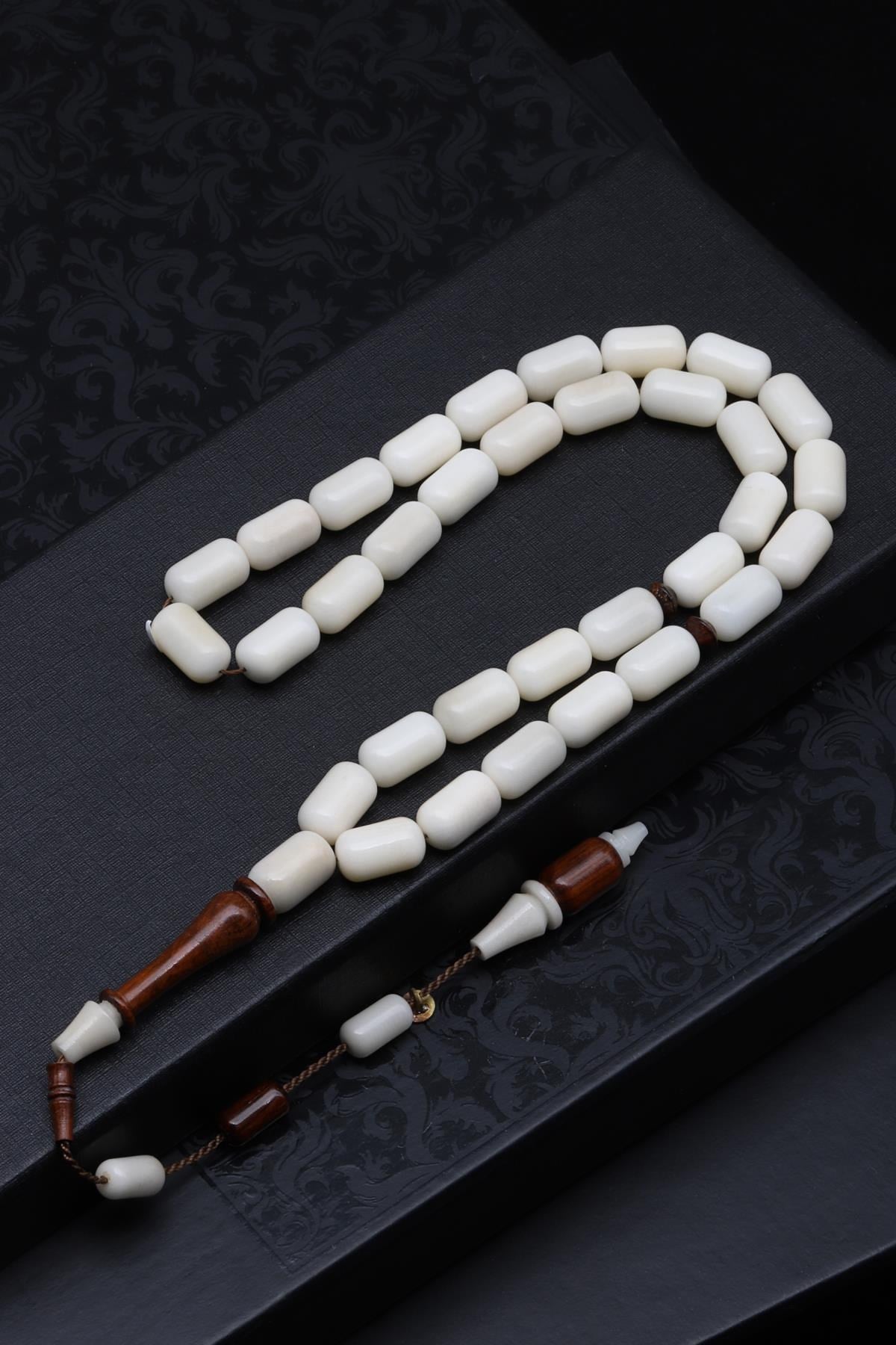 Yılan-Narçıl Ağacı Tesbih 6 x 11 mm Kapsül Kesim