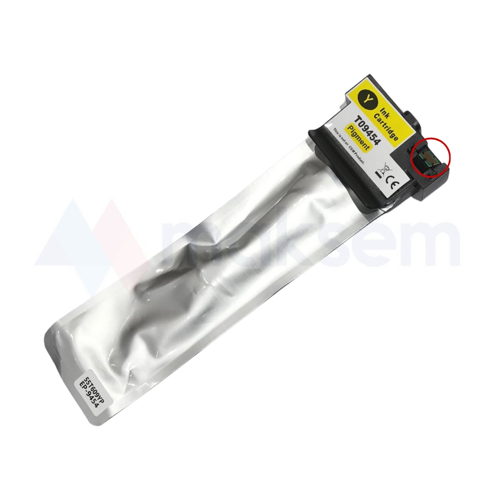 Sarı Mürekkep Kartuş Pigment (Ink) 5K 60ml T9454XL C13T945440, Epson WorkForce WF-C5215dw