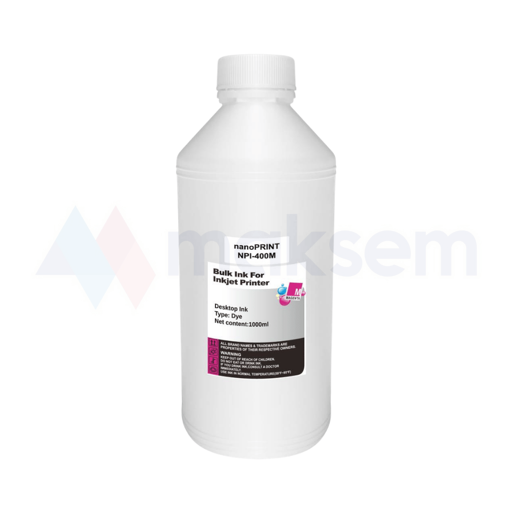 Kırmızı Mürekkep Dye (Ink) 1000ml GT52M 3YP61AE NPI-400M, HP Ink Tank Wireless 410 411 412 415 416
