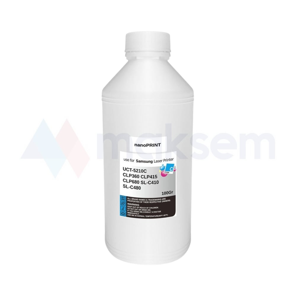Mavi Toner Tozu (Toner Powder) 100gr UCT-5210C nanoPRINT, Samsung CLP-360 CLP-415 CLP-680