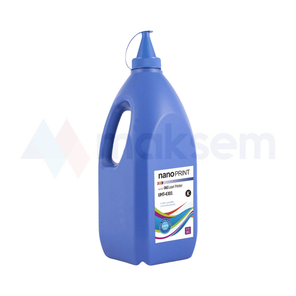 Mono Toner Tozu (Toner Powder) 1kg UMT-4301 nanoPRINT, OKI Universal