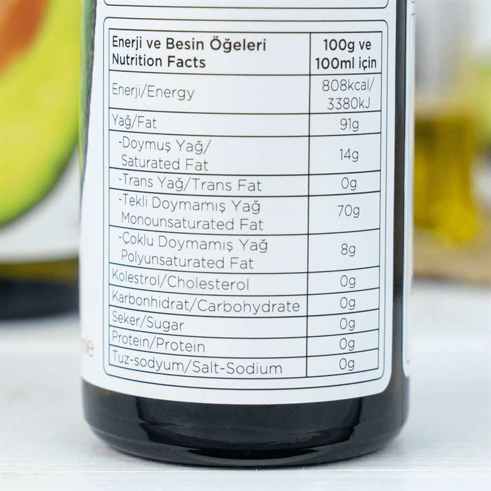 Avokado Yağı, 250ml/şişe