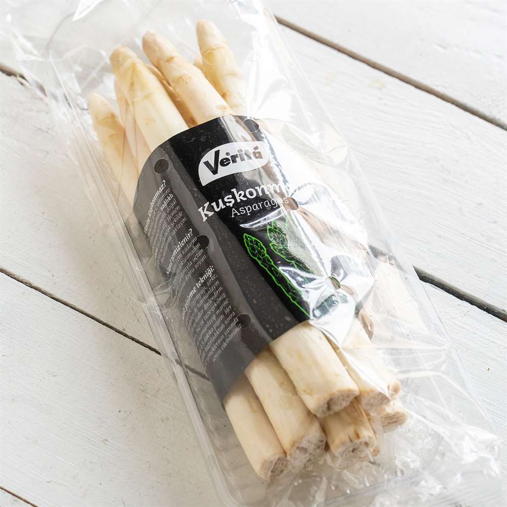 Beyaz Kuşkonmaz, Paket