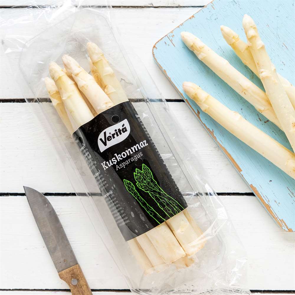 Beyaz Kuşkonmaz, Paket