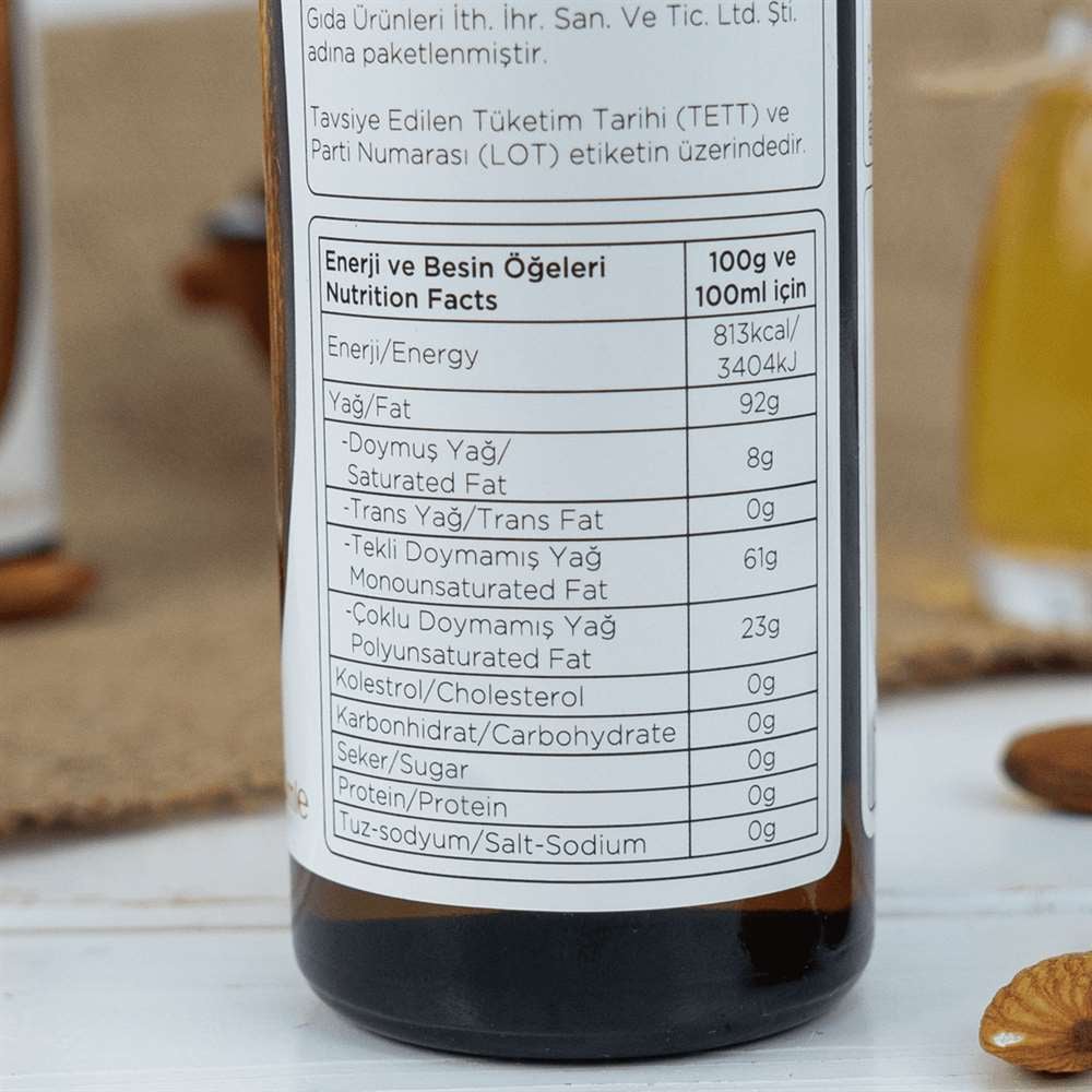 Tatlı Badem Yağı, 250ml/şişe