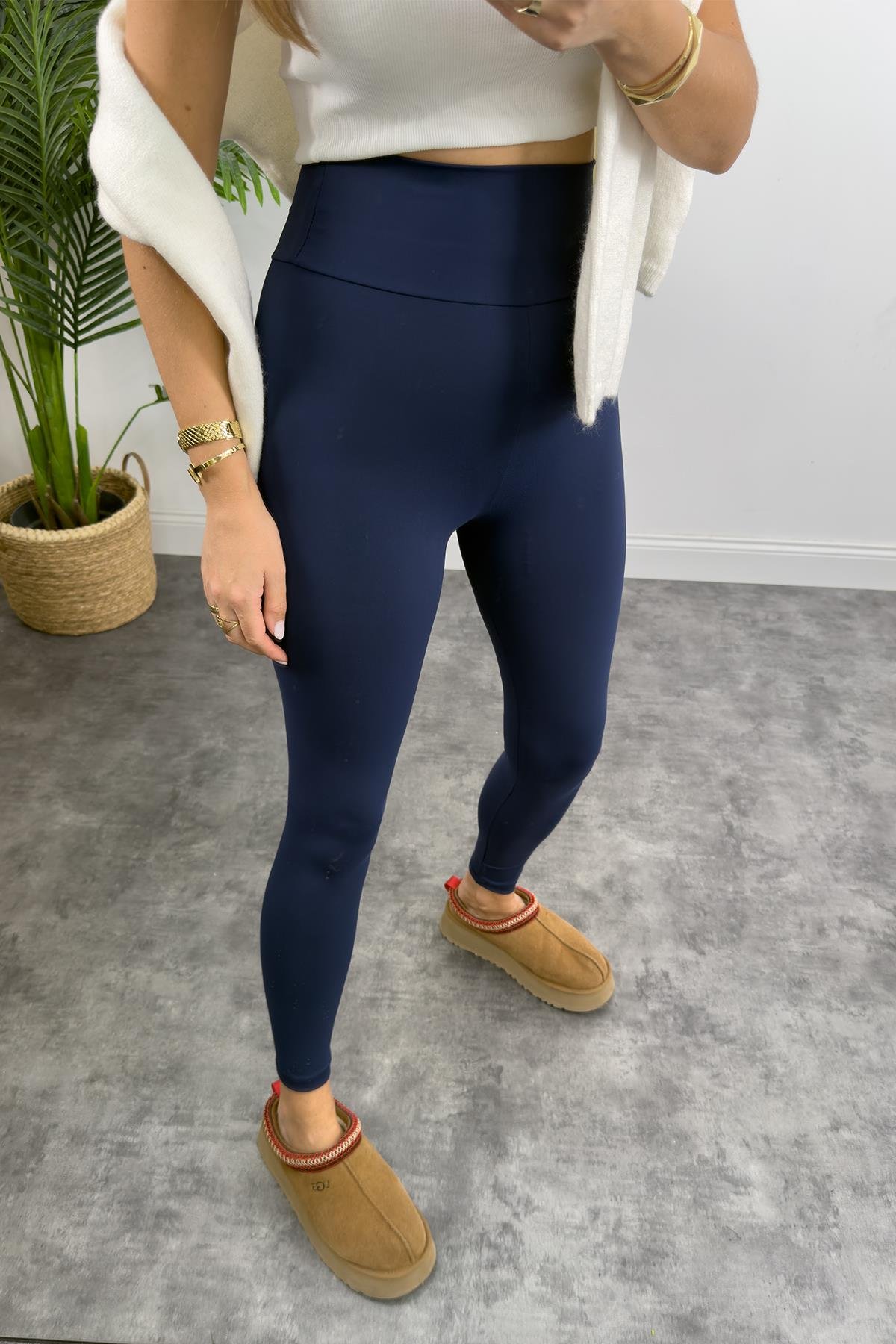 Süper Fit İthal Kumaş Lüx Kalite Oysh Model Tayt Lacivert