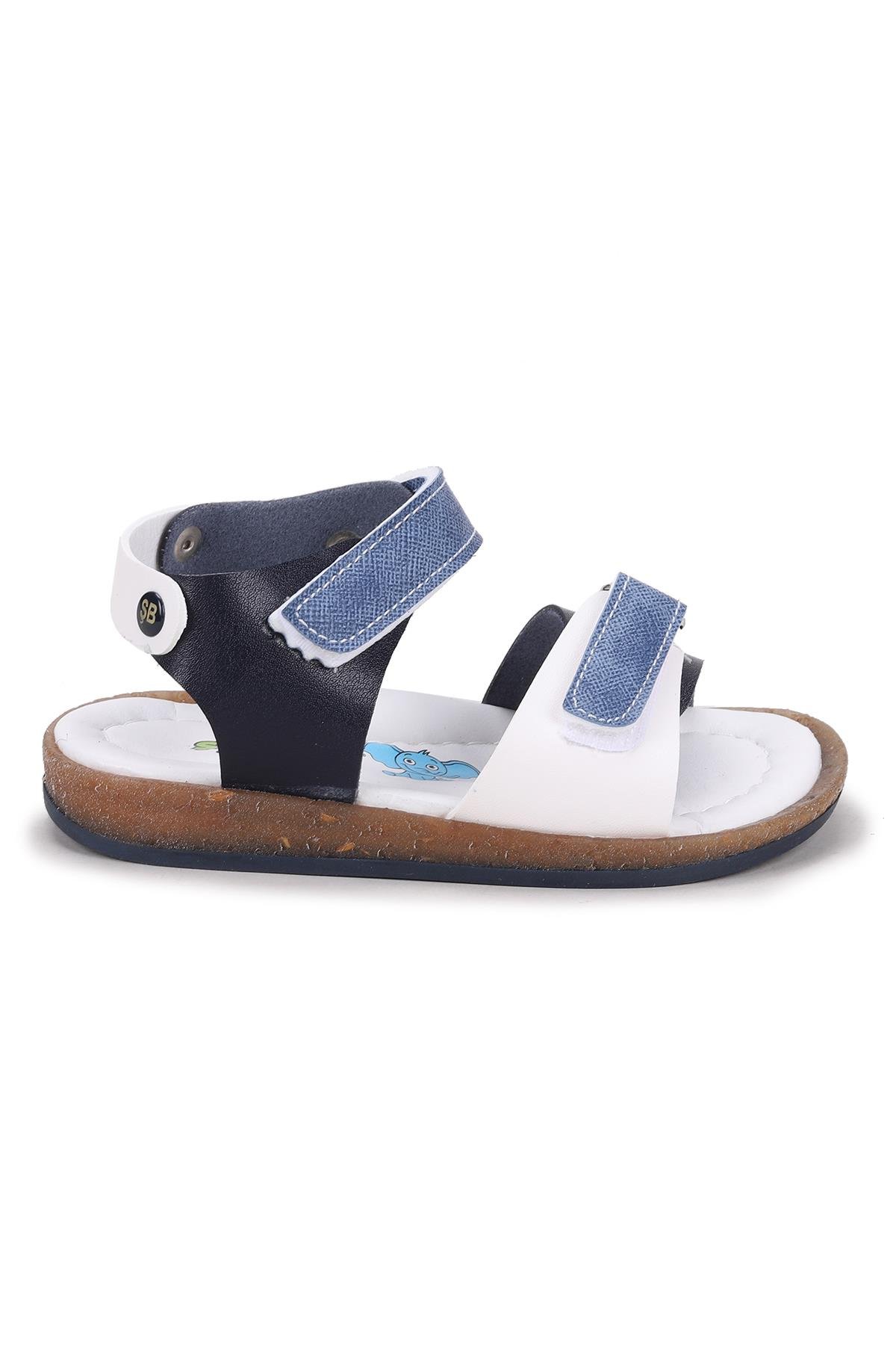 Ricky 27432893-00 Erkek Çocuk Sandalet Terlik Lacivert - Kot