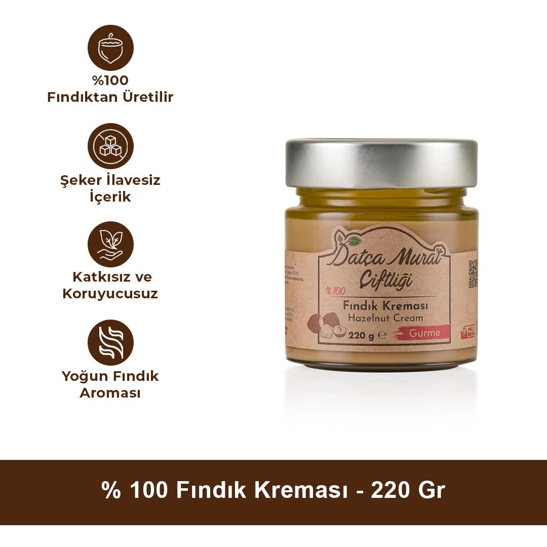 % 100 Fındık Kreması 220 Gr