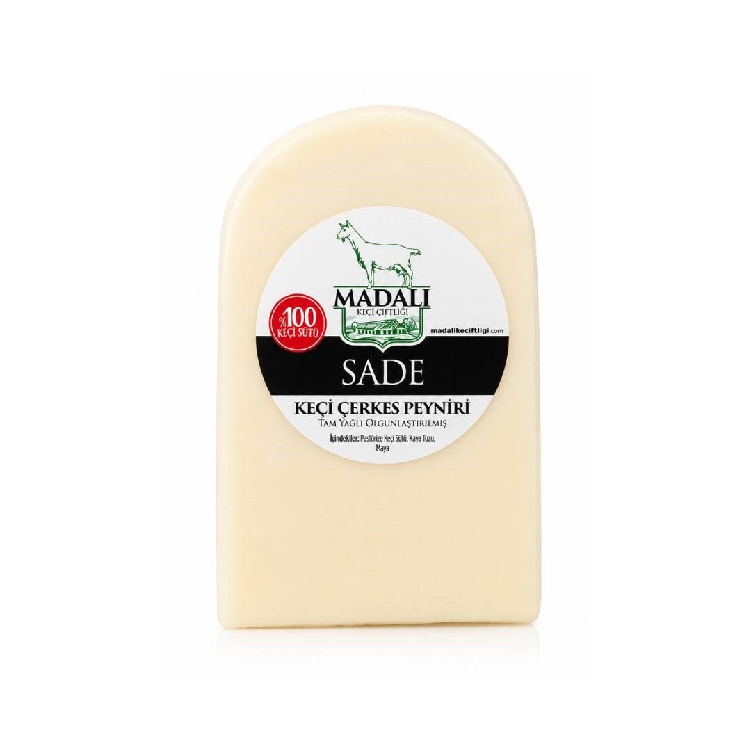 %100 Keçi Çerkes Peyniri 250 gr - Madalı