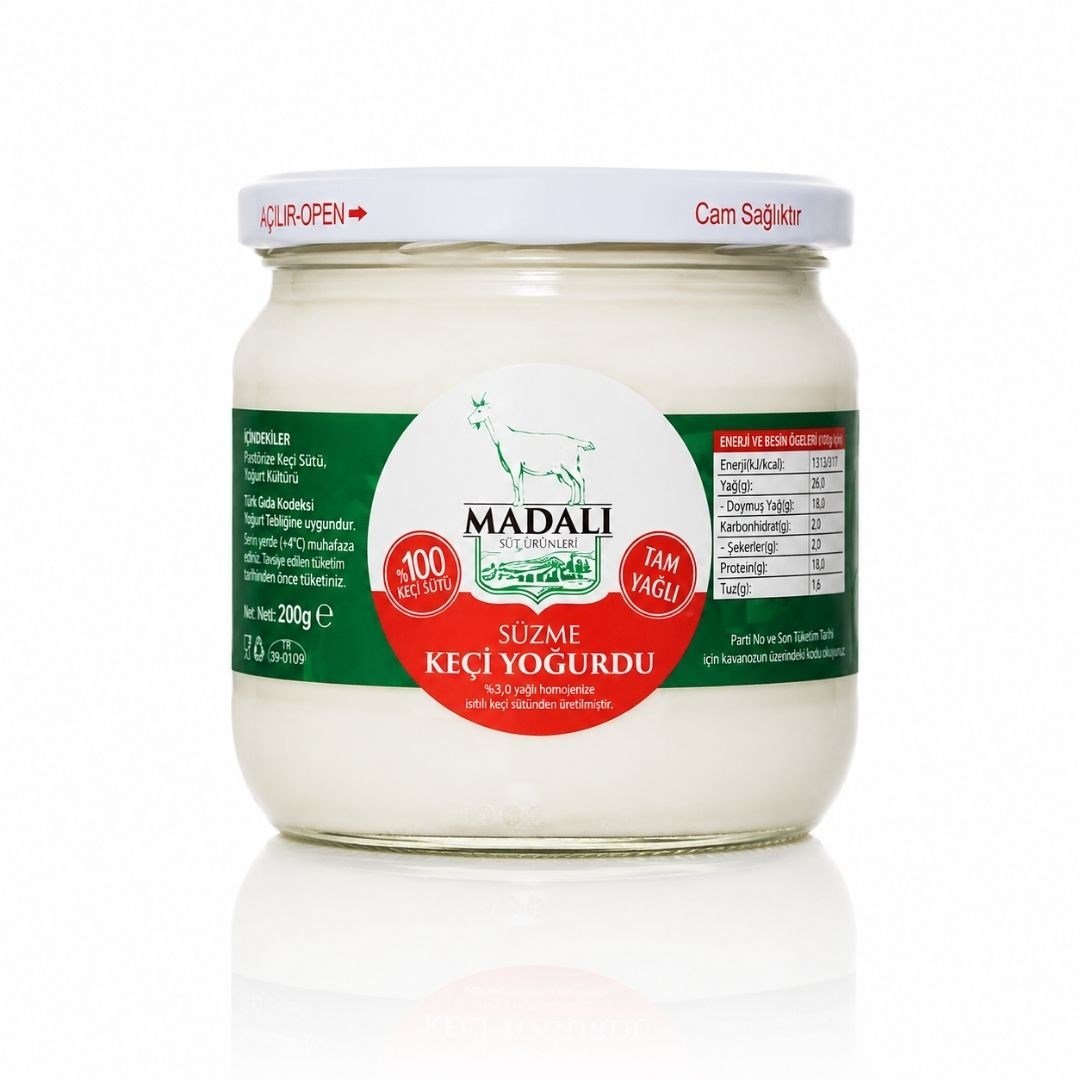 %100 Keçi Süzme Yoğurdu 400 gr - Madalı