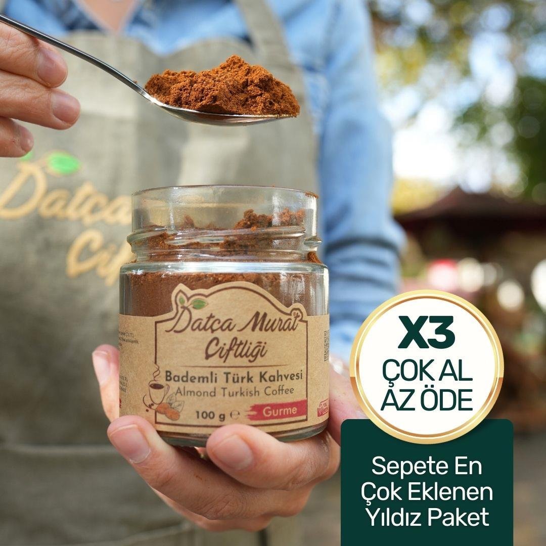 3 'lü Paket Bademli Türk Kahvesi 100 gr
