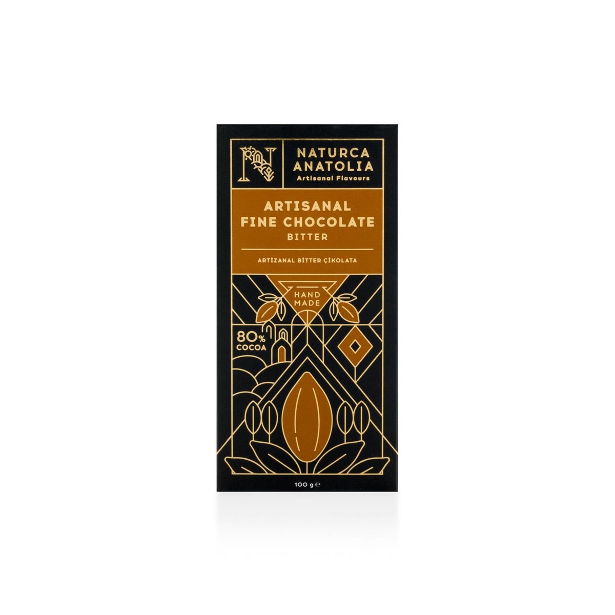 %80 Kakao Artizanal Bitter Tablet Çikolata 100gr - Naturca