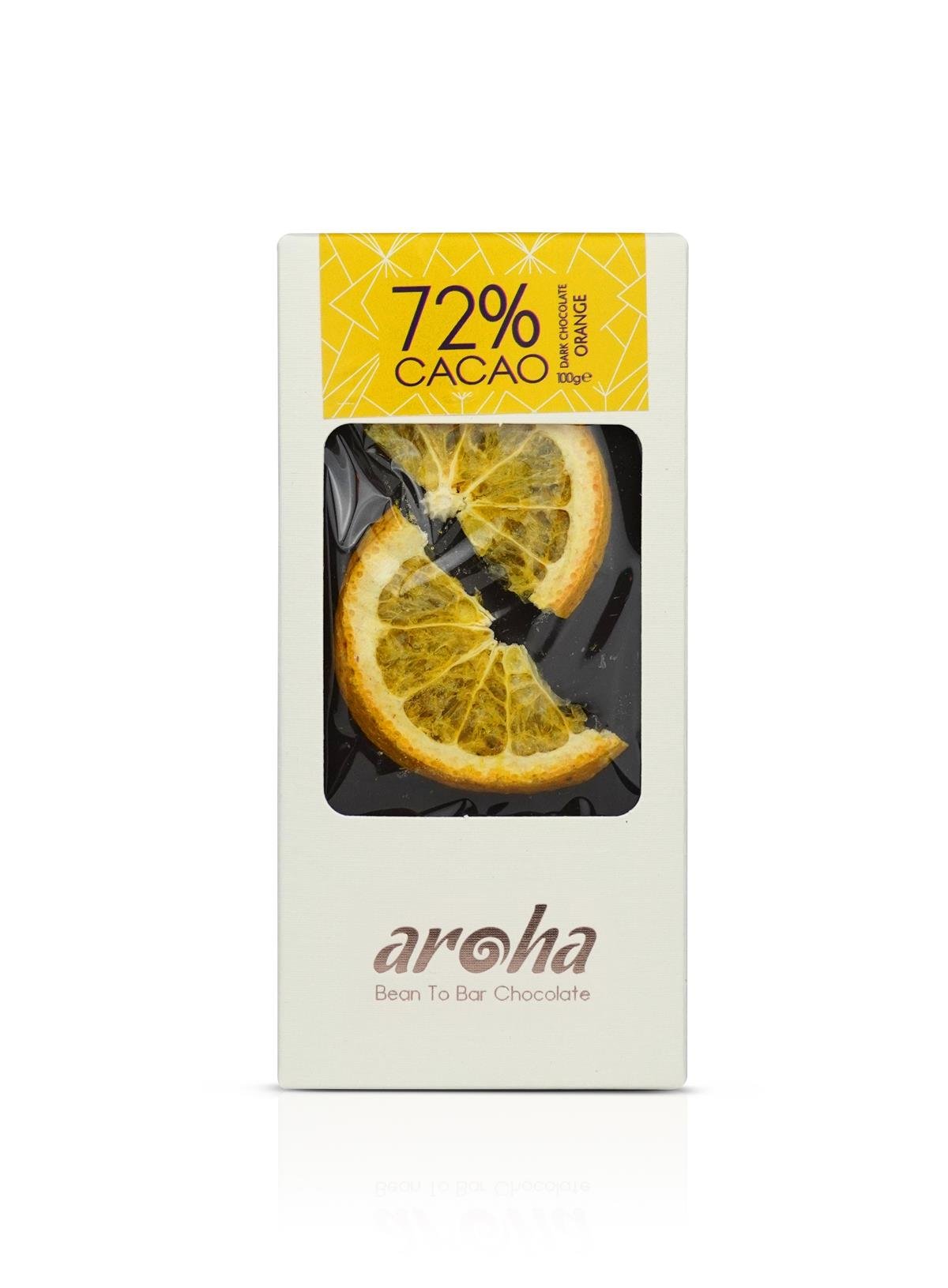 Aroha%72 Bitter Çikolata Portakallı 85 Gr