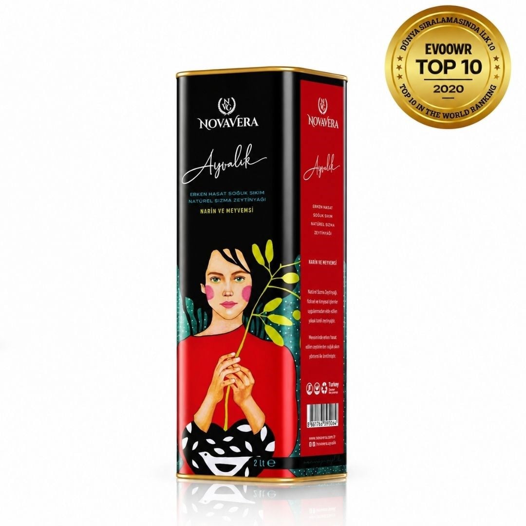 Ayvalık Erken Hasat Naturel Sızma Zeytinyağı  2 LT - Novavera