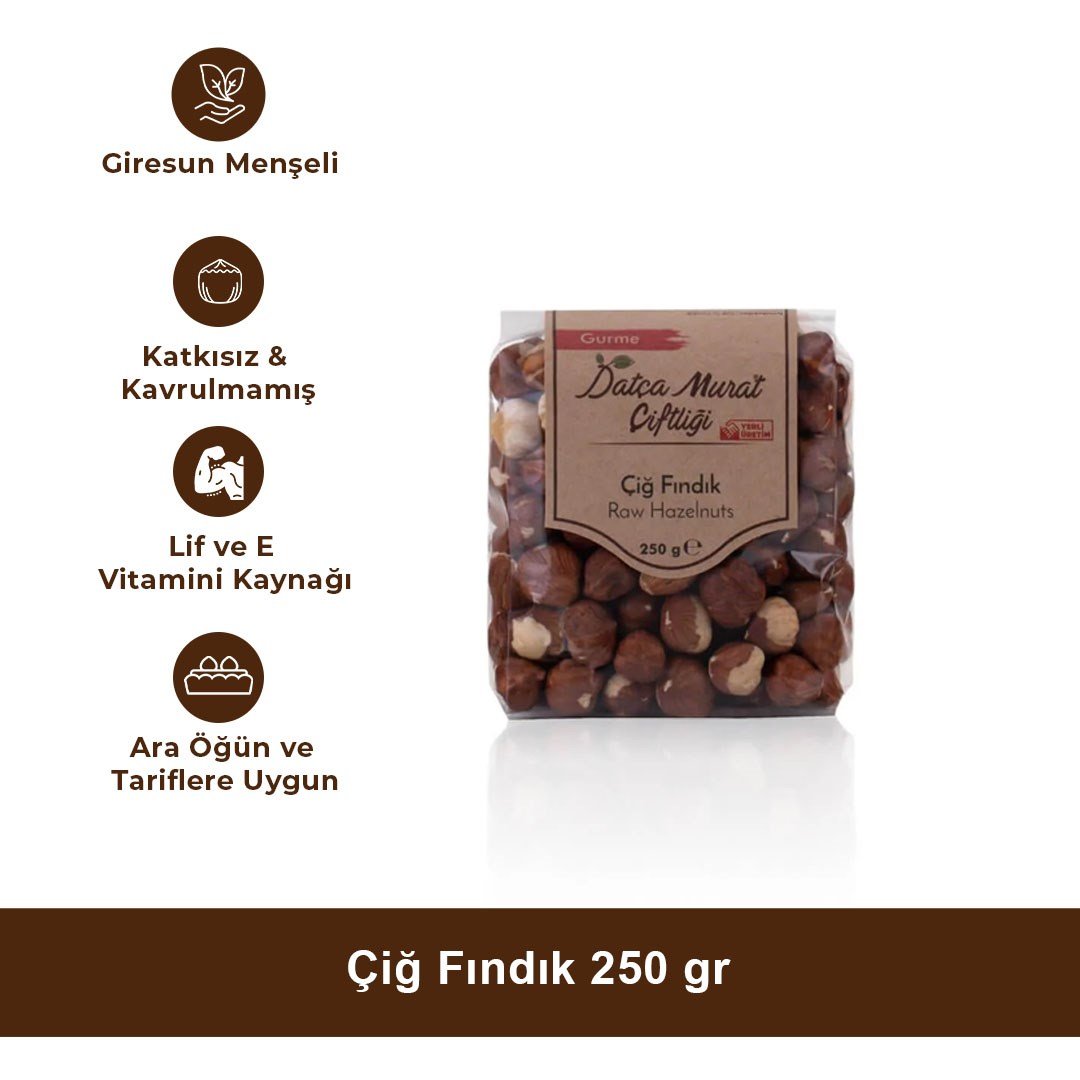 Çiğ Fındık 250 gr