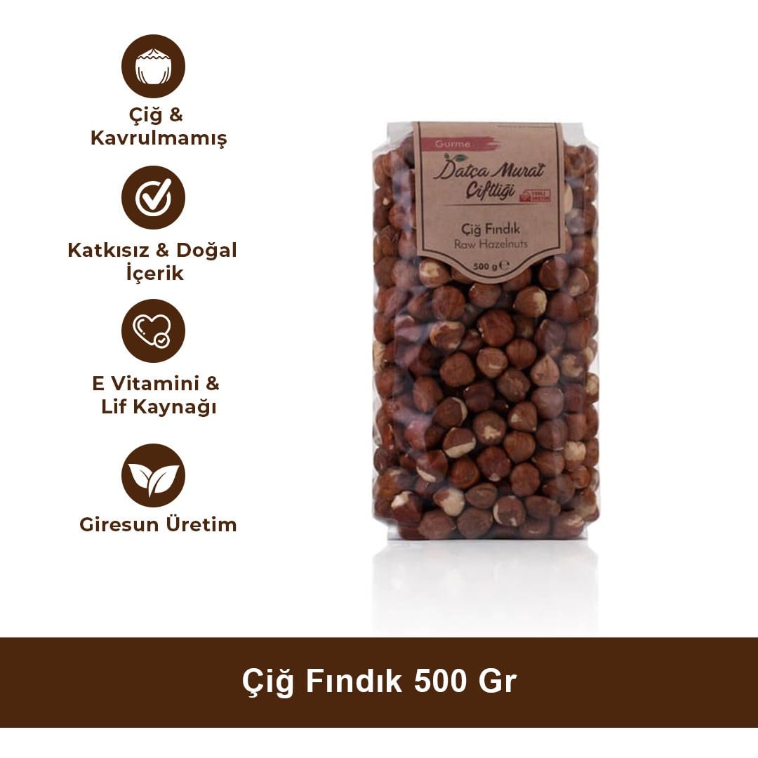 Çiğ Fındık 500 gr