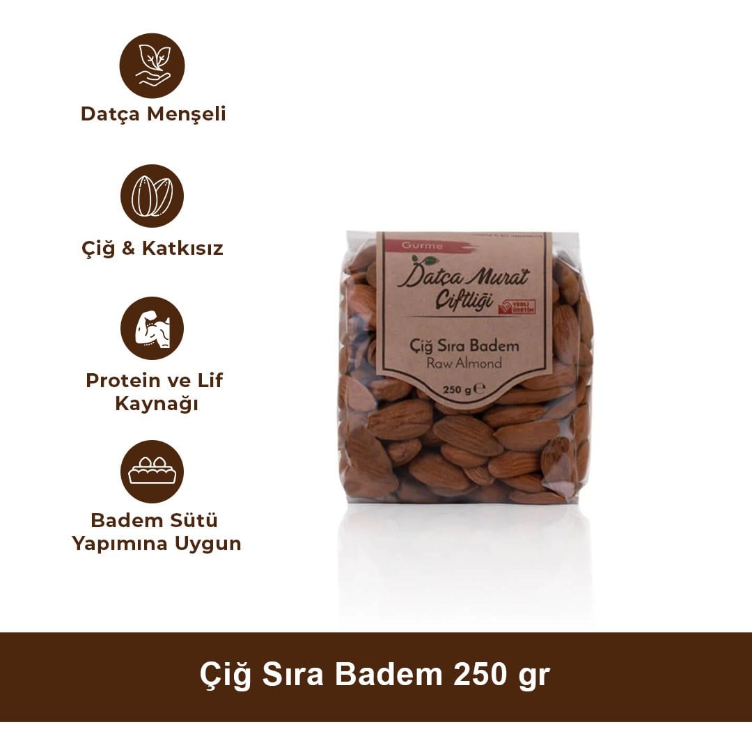 Çiğ Sıra Badem 250 gr