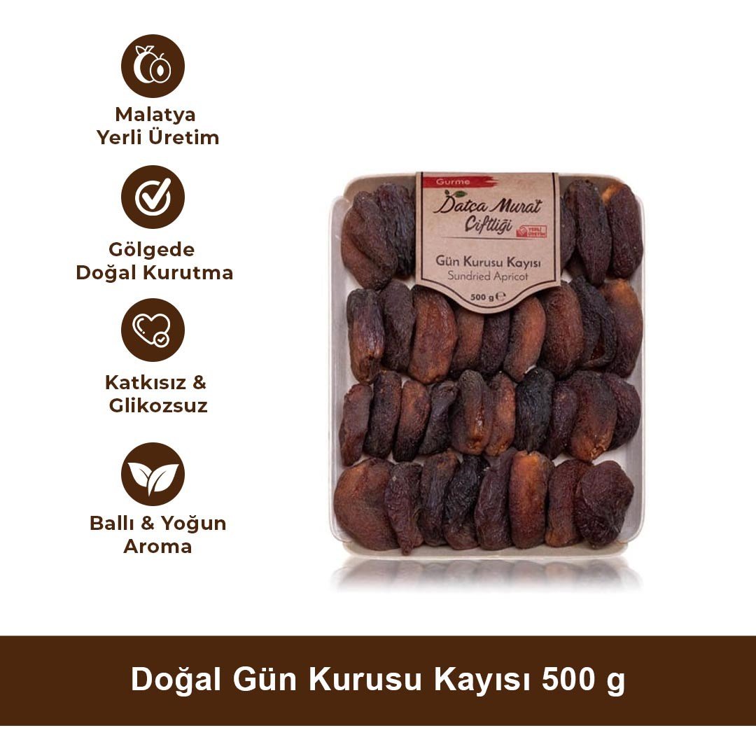 Doğal Gün Kurusu Kayısı 500 g