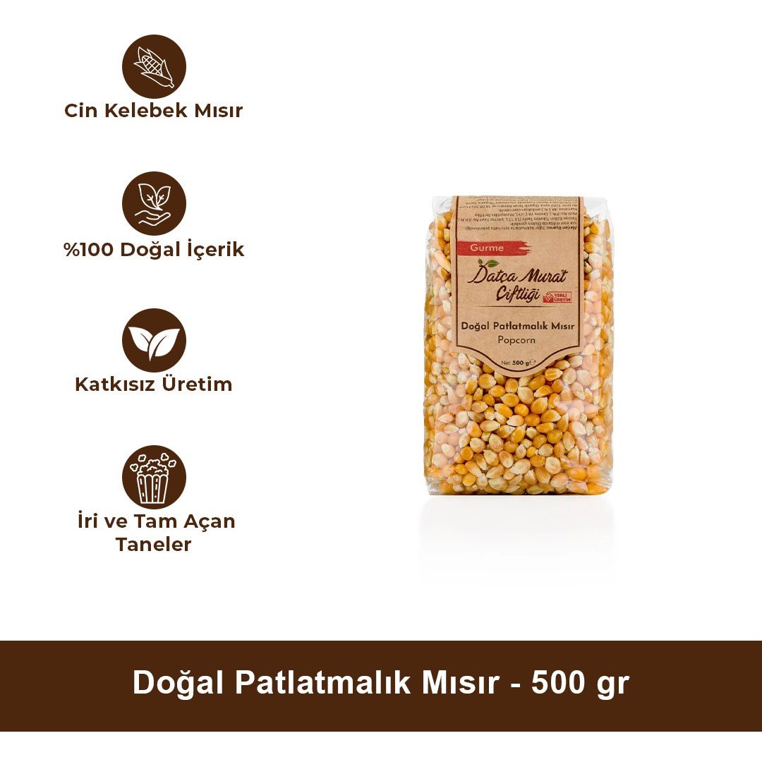 Doğal Patlatmalık Mısır 500 gr
