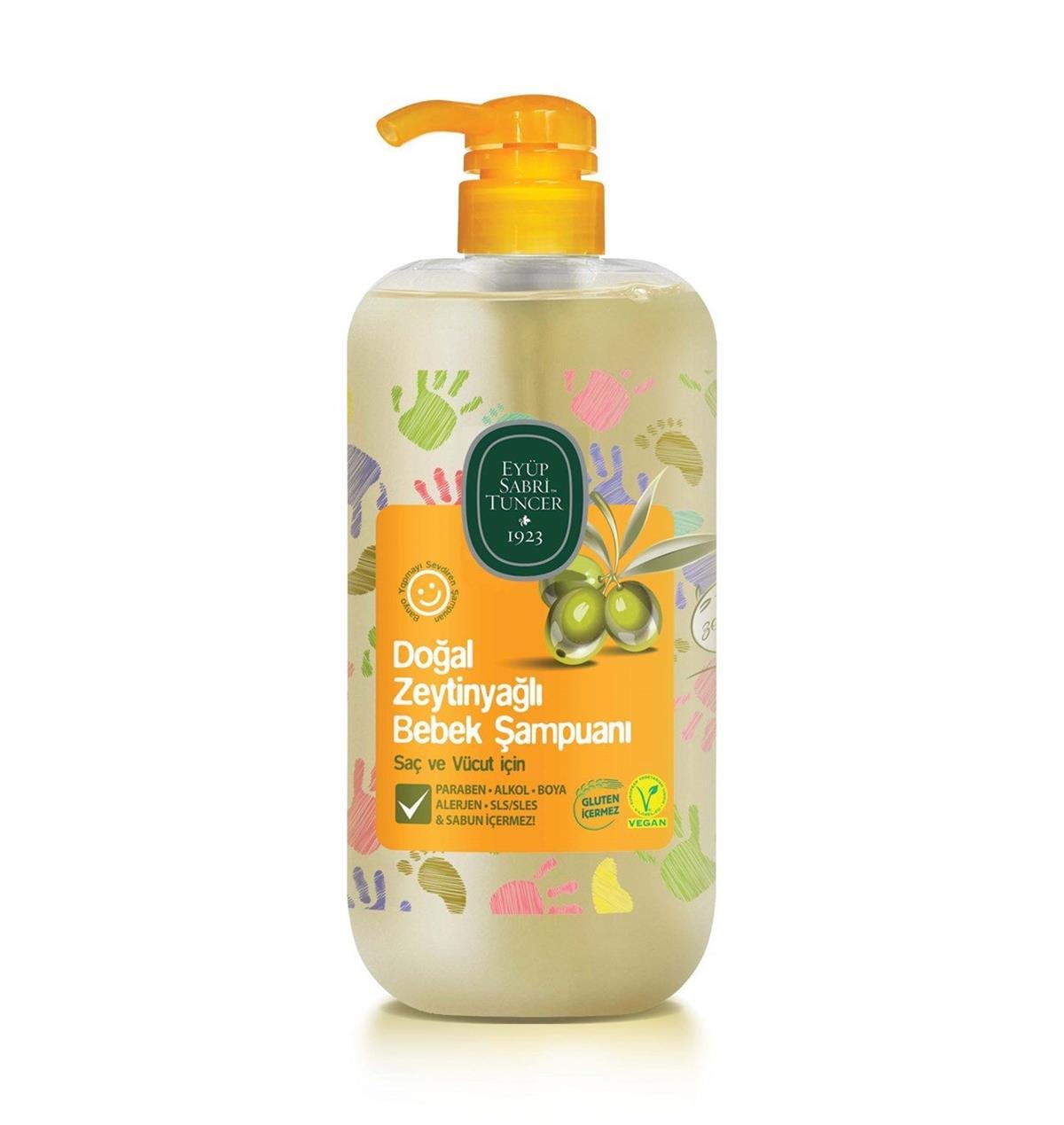 Doğal Zeytinyağlı Bebek Şampuanı 600 ml PP Şişe - Eyüp Sabri Tuncer