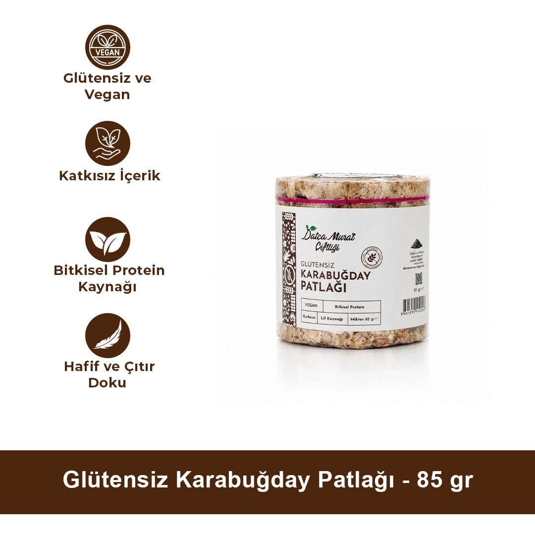 Glütensiz Karabuğday Patlağı 85 gr