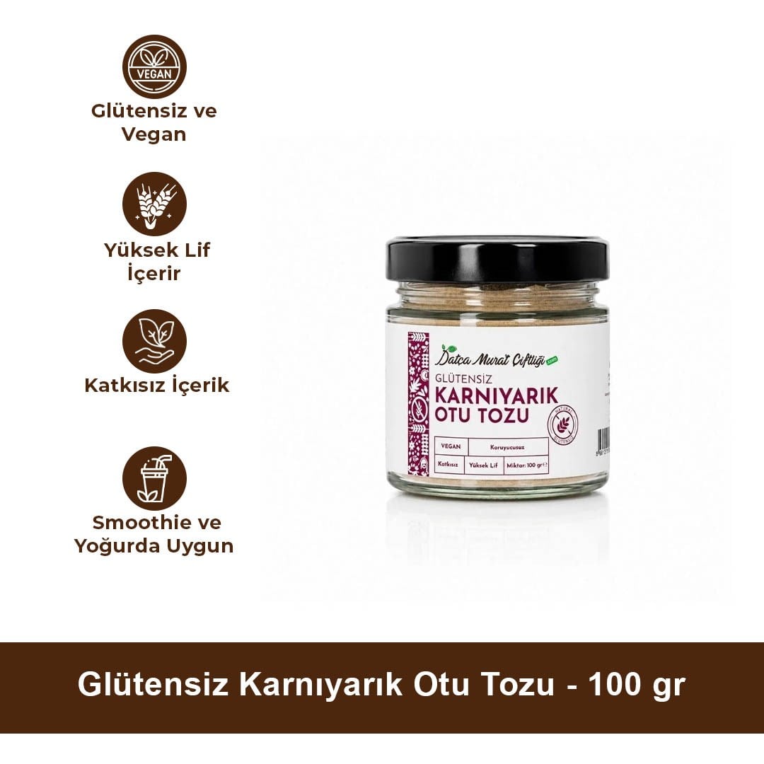 Glütensiz Karnıyarık Otu Tozu 100 gr