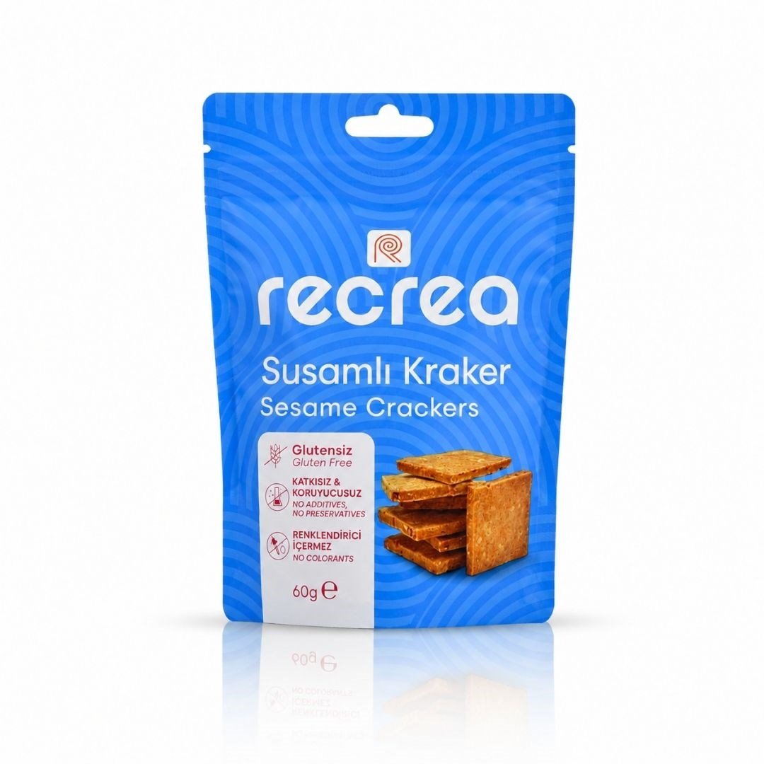 Glutensiz Susamlı Kraker 60 gr - Recrea