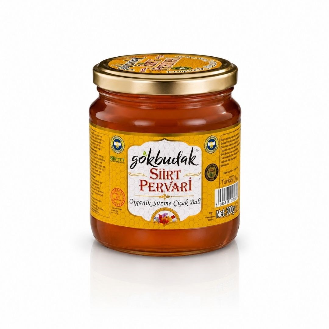 Gökbudak Organik Polifloralı Süzme Çiçek Balı 300 gr