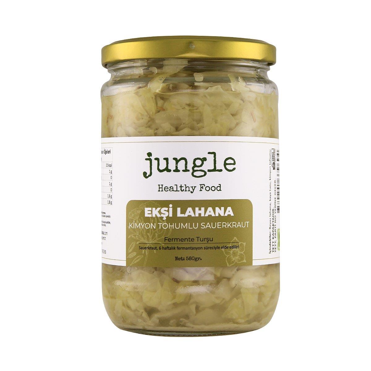 Jungle - Ekşi Lahana Sauerkraut - Kimyon Tohumlu - 580 gr