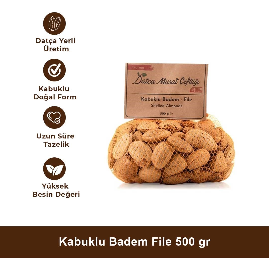Kabuklu Badem File 500 gr
