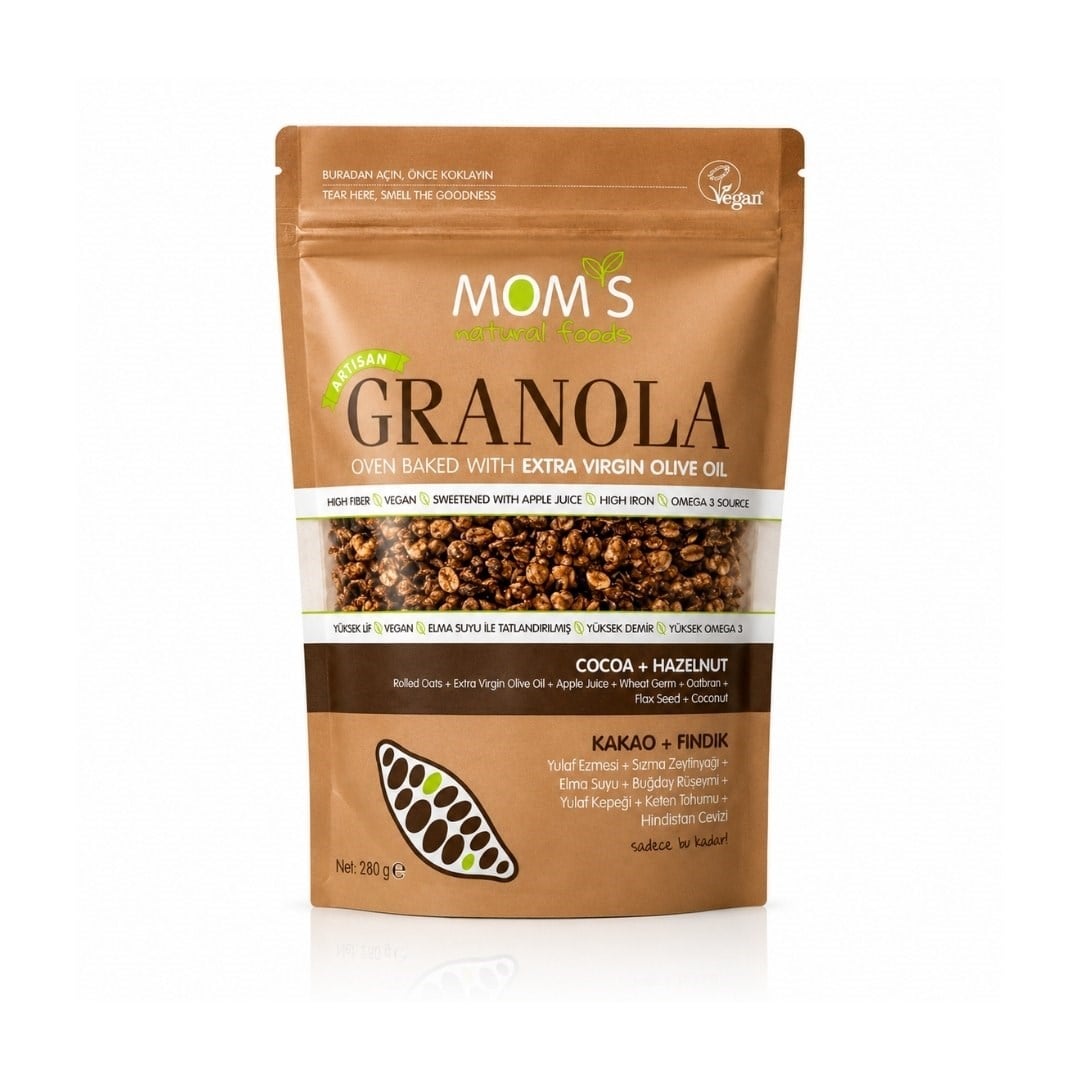 Kakao Fındık Granola 280g - Mom's