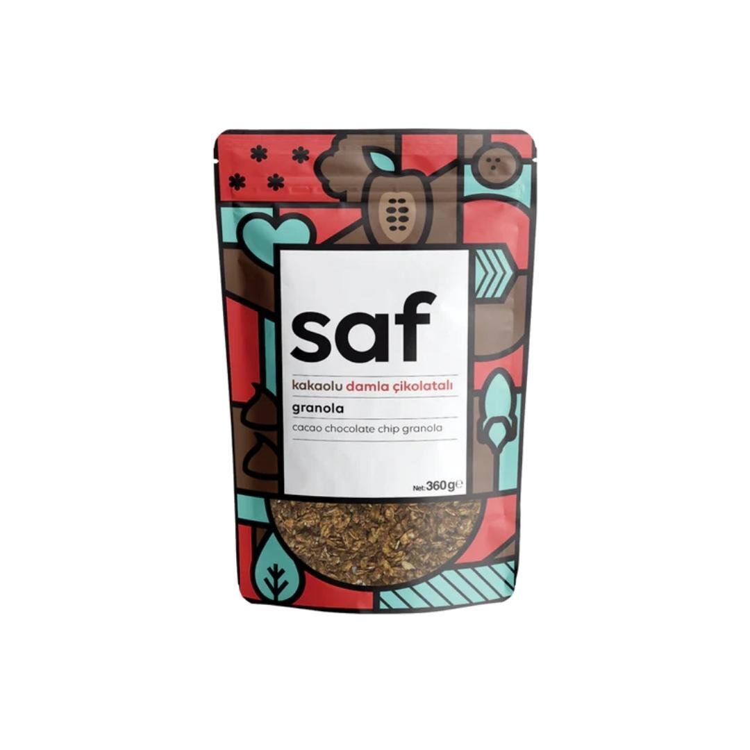 Kakaolu & Damla Çikolatalı Granola 360 gr - saf nutritoun