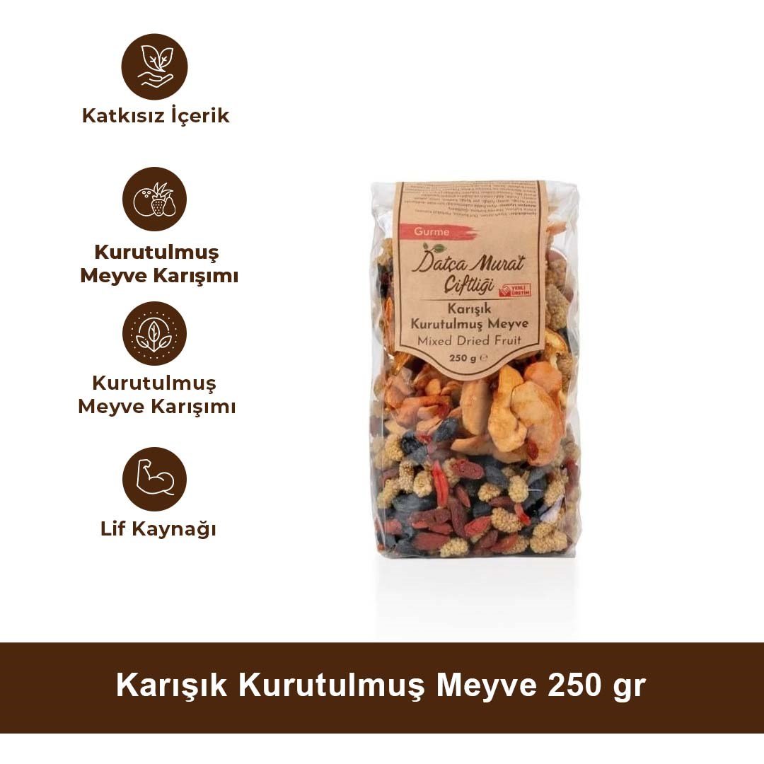 Karışık Kurutulmuş Meyve 250 gr