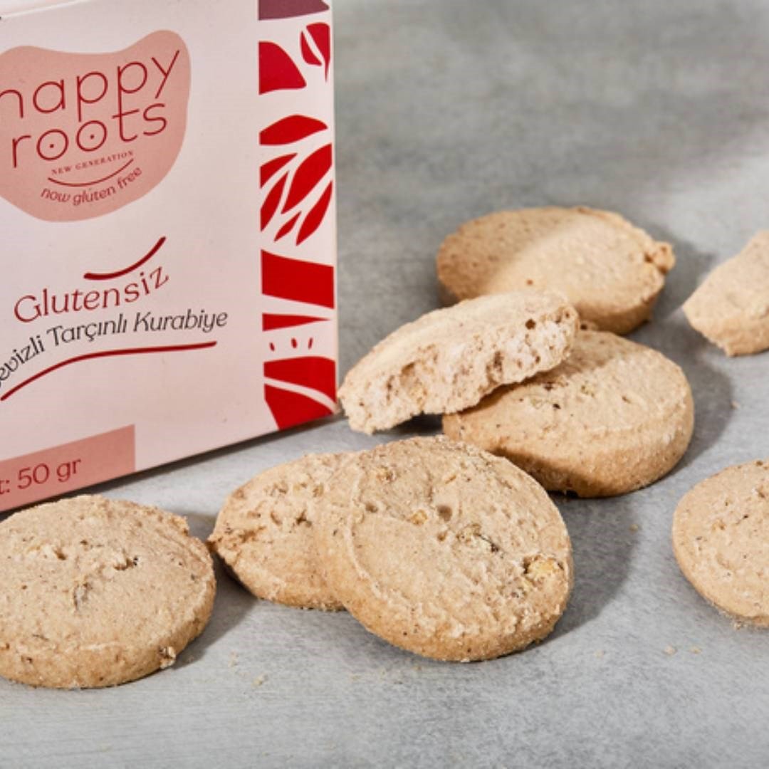 Kurabiye Glutensiz Cevizli Tarçınlı Kurabiye 50 gr - Happy Roots