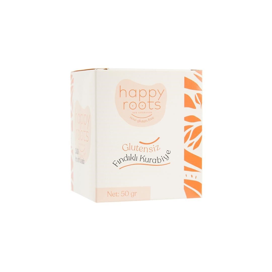 Kurabiye Glutensiz Fındıklı Kurabiye 50 gr - Happy Roots