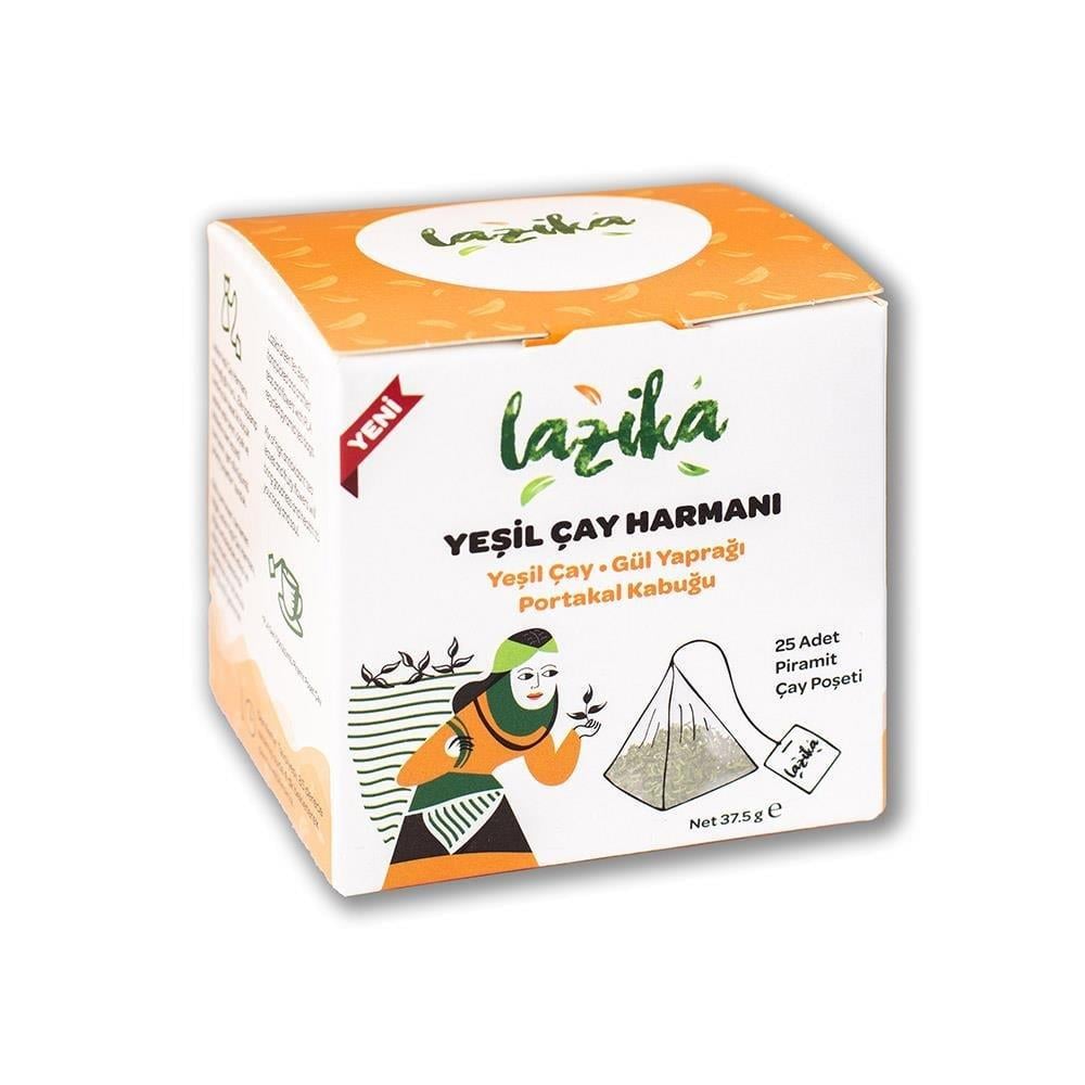 Lazika Yeşil Çay Harmanı Gül Portakalı Çay 25 gr