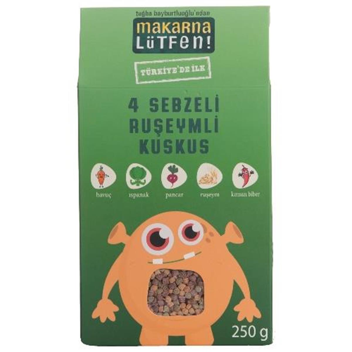 Makarna Lütfen 4 Sebzeli Rüşeyimli Kuskus 250 Gr