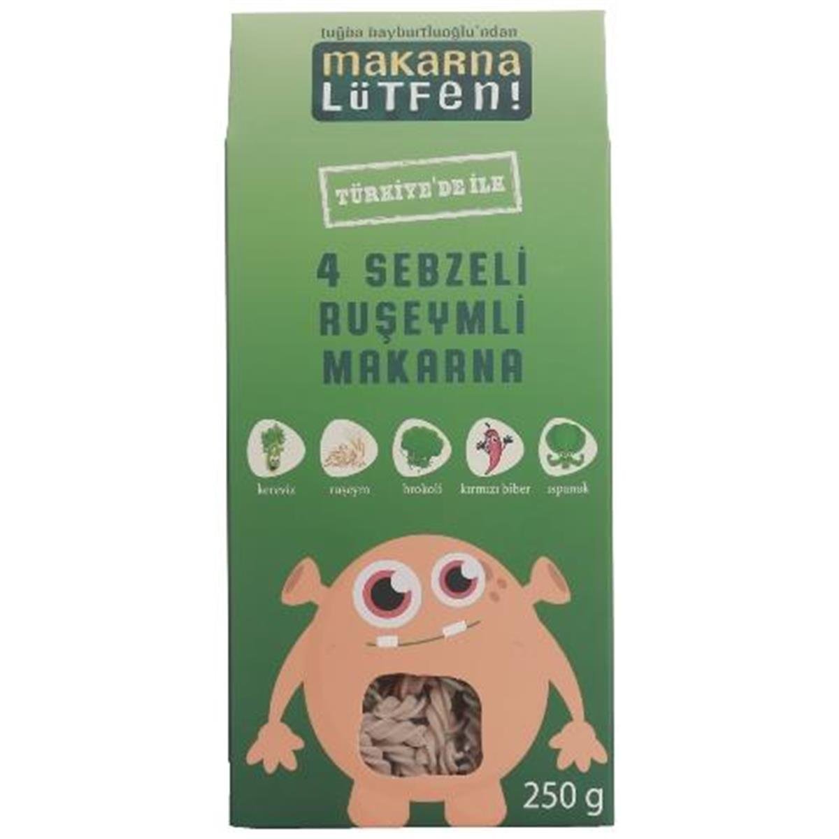 Makarna Lütfen 4 Sebzeli Rüşeyimli Makarna 250 Gr