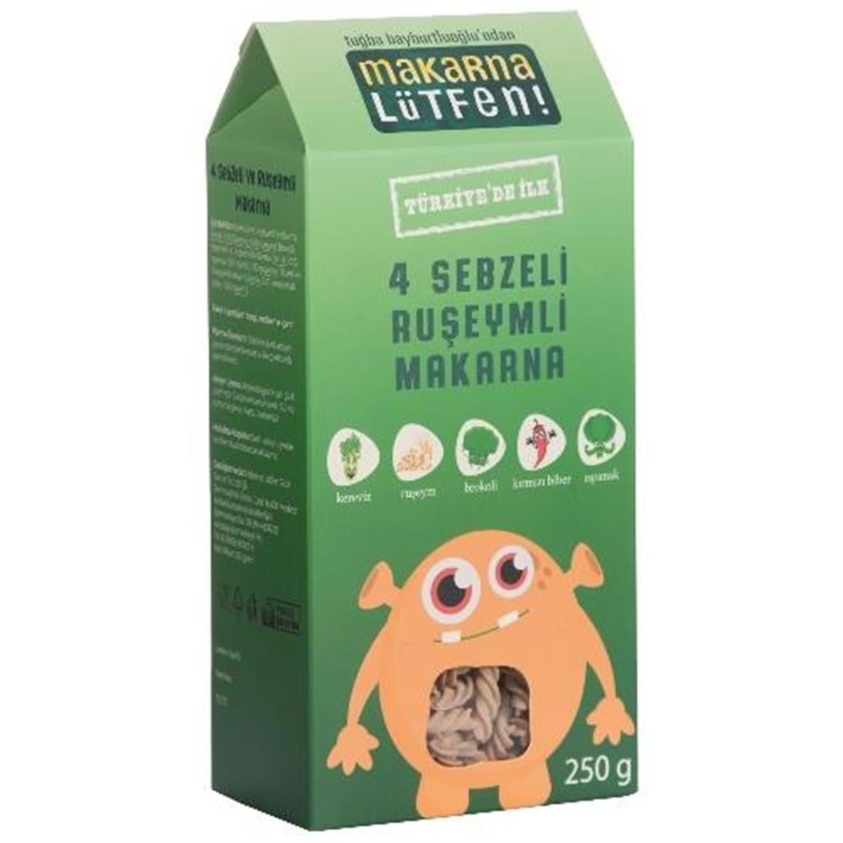 Makarna Lütfen 4 Sebzeli Rüşeyimli Makarna 250 Gr