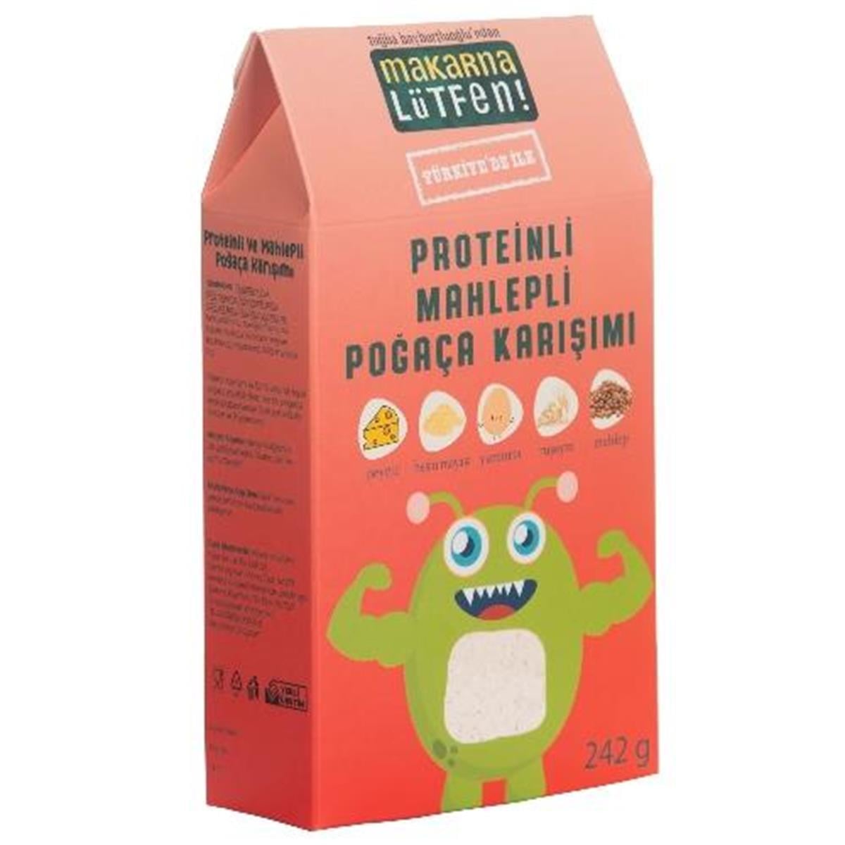 Makarna Lütfen Proteinli Mahlepli Poğaça Karışımı 242 Gr