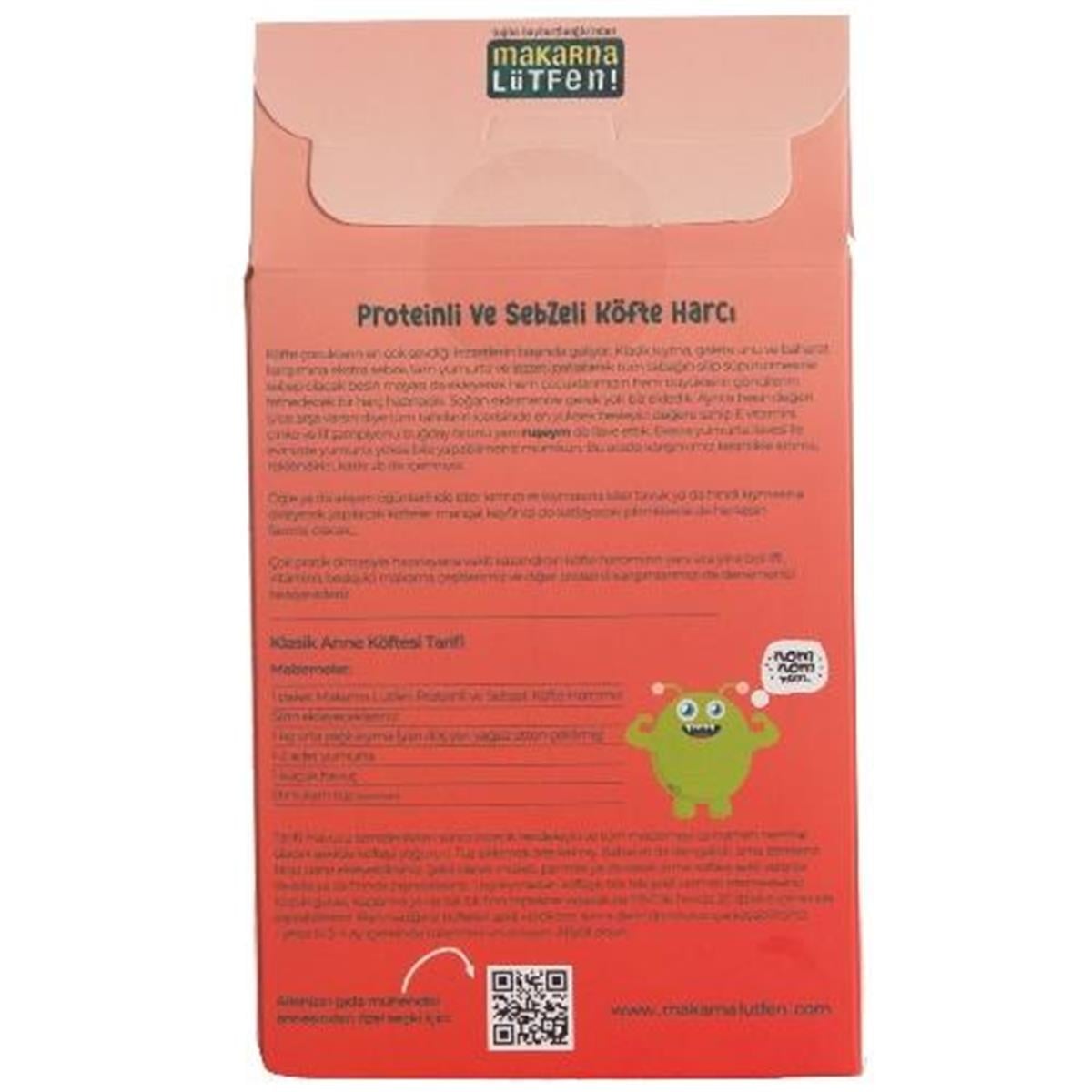 Makarna Lütfen Proteinli Sebzeli Köfte Harcı 180 Gr