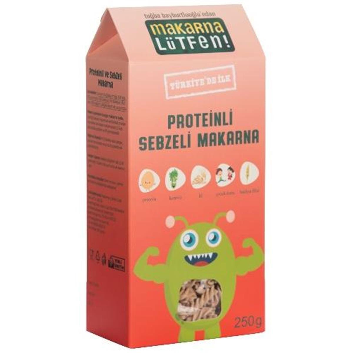 Makarna Lütfen Proteinli Sebzeli Makarna 250 Gr