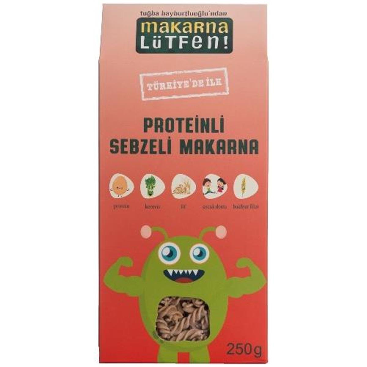 Makarna Lütfen Proteinli Sebzeli Makarna 250 Gr