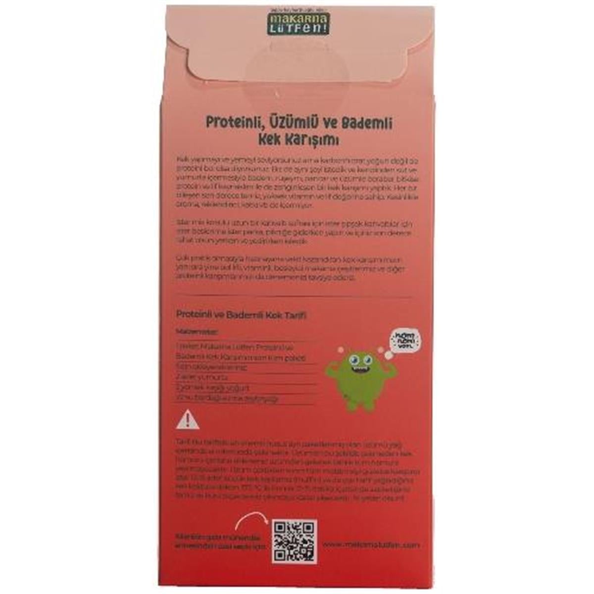 Makarna Lütfen Proteinli Üzümlü Bademli Kek Karışımı 385 Gr